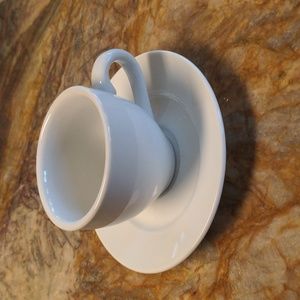 White Espresso cup & saucer